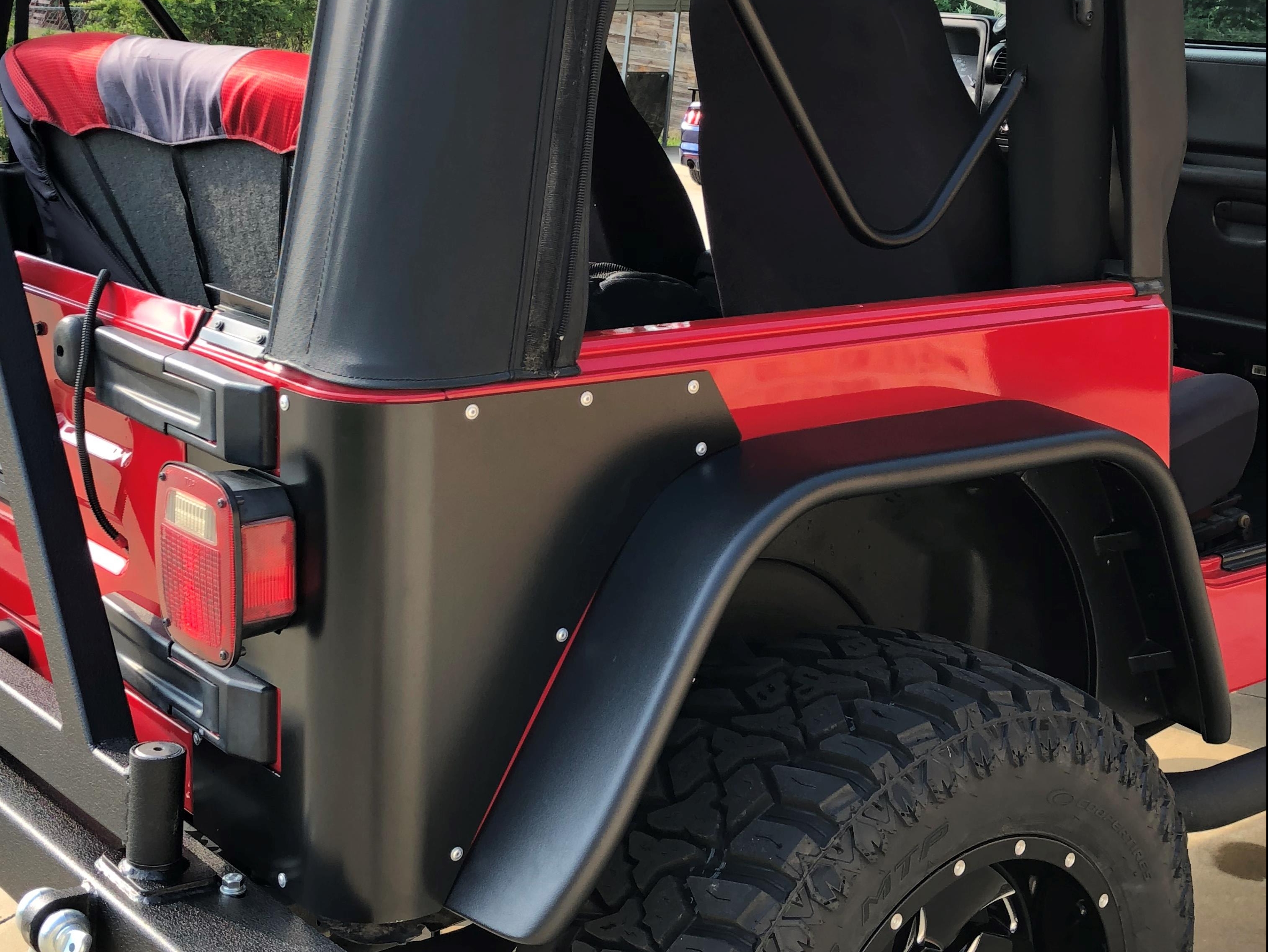 Poison Spyder Jeep Wrangler Trail Corner Guards w/ OEM Tail Light