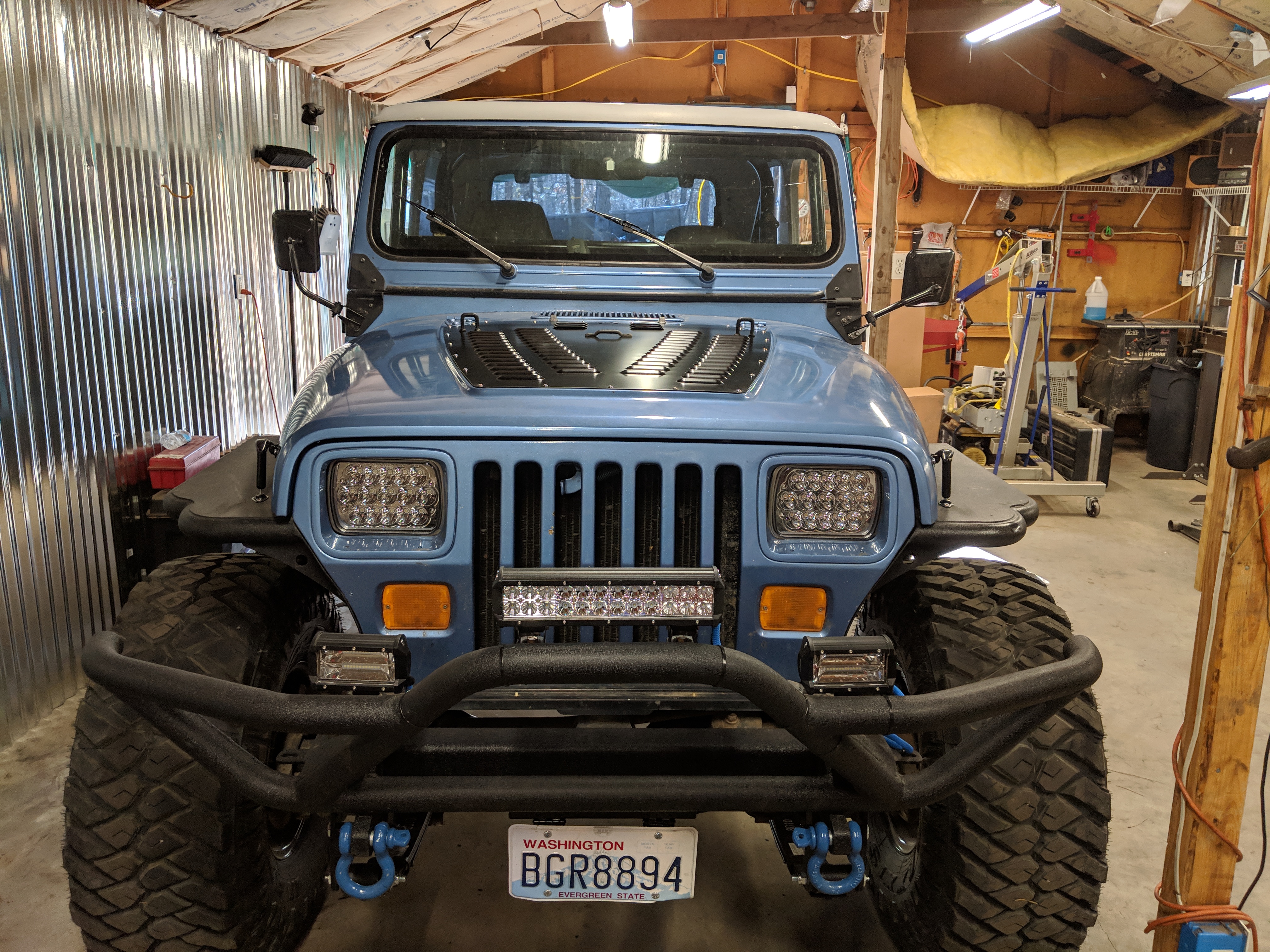 Poison Spyder Jeep Wrangler Hood Louver - Black 13-53-010-PC (87
