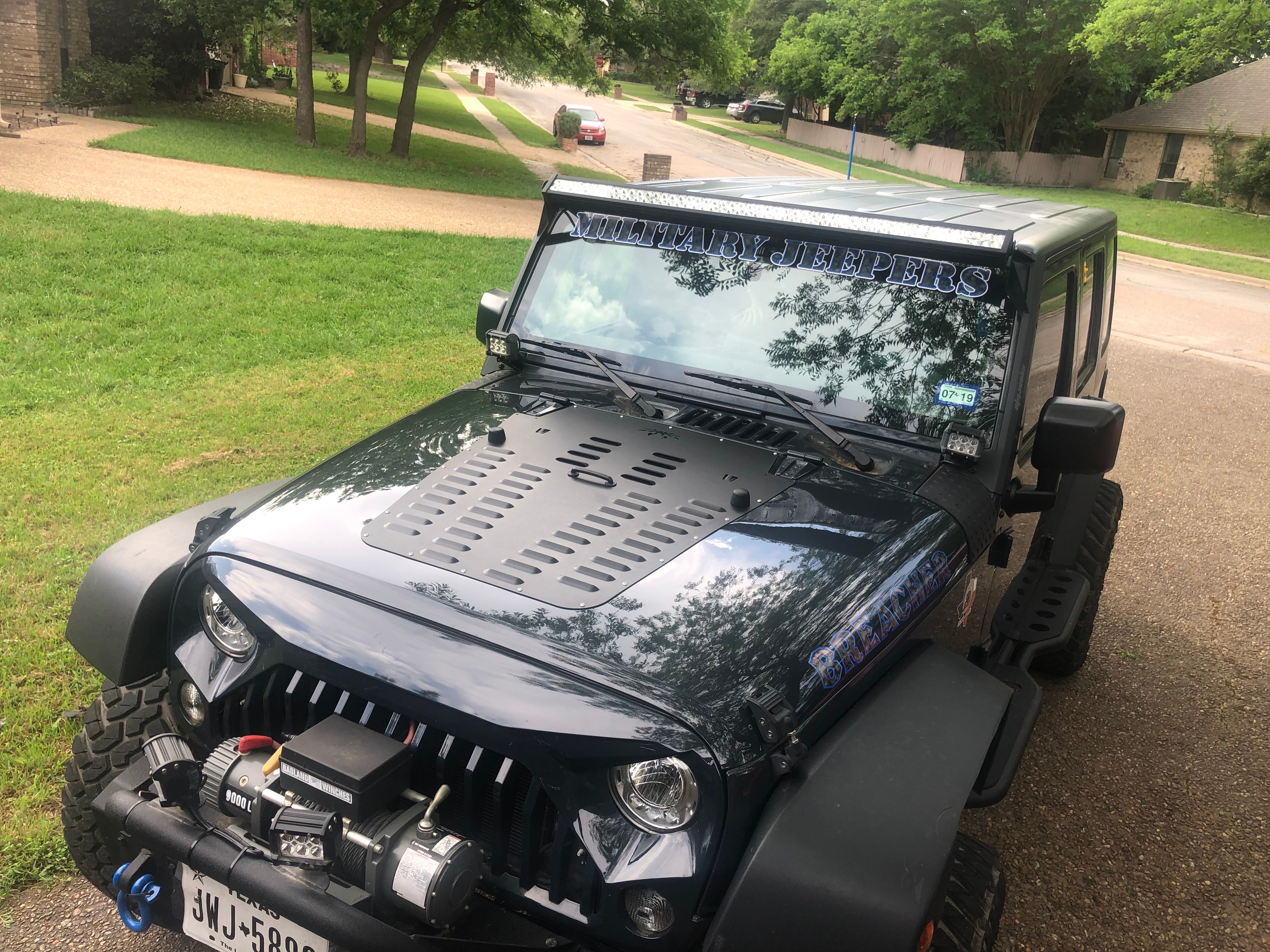 Poison Spyder Jeep Wrangler Hood Louver - Black 17-53-011-PC (13