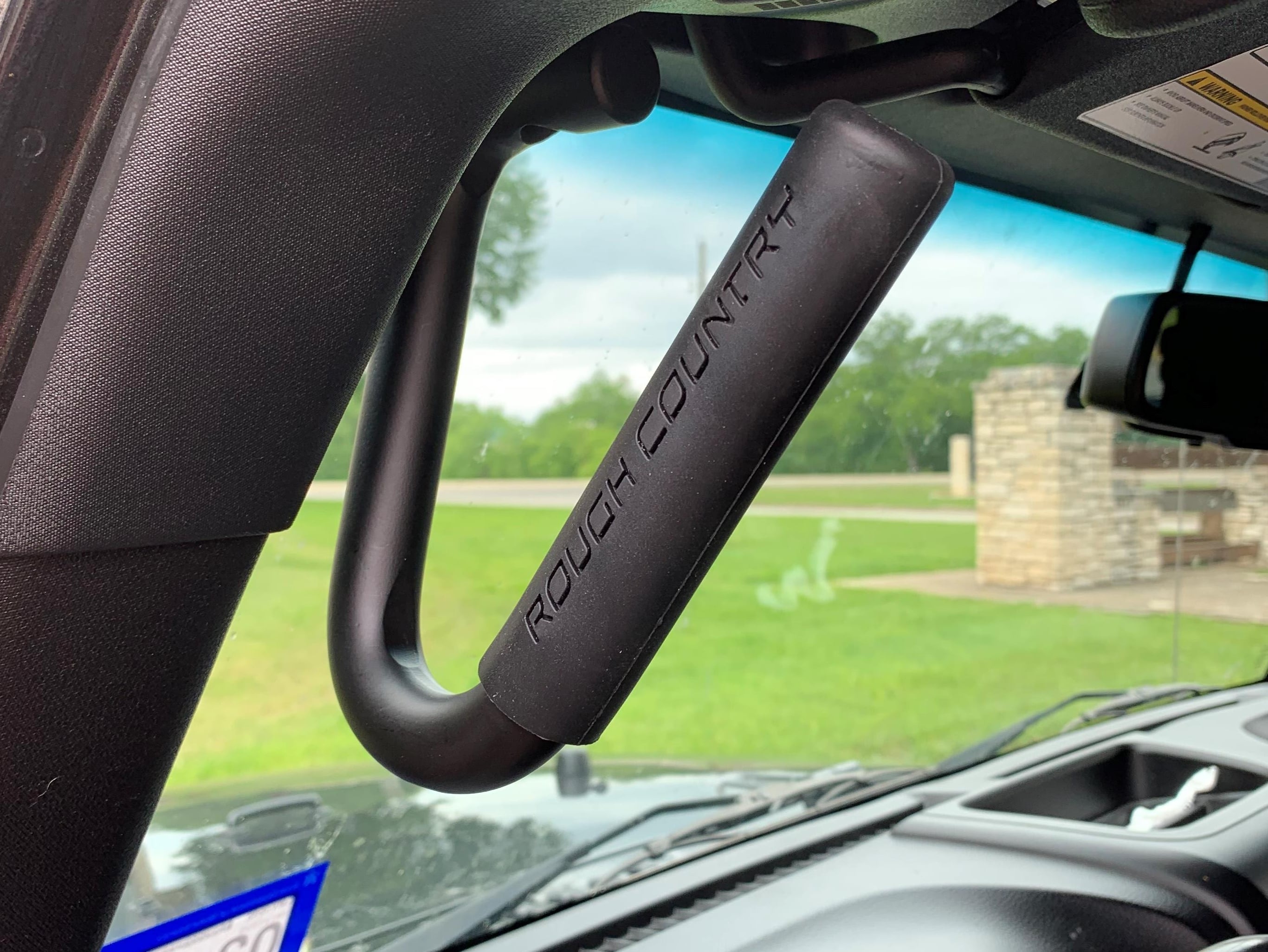 Rough Country Jeep Wrangler Solid Steel Front Grab Handles 6501