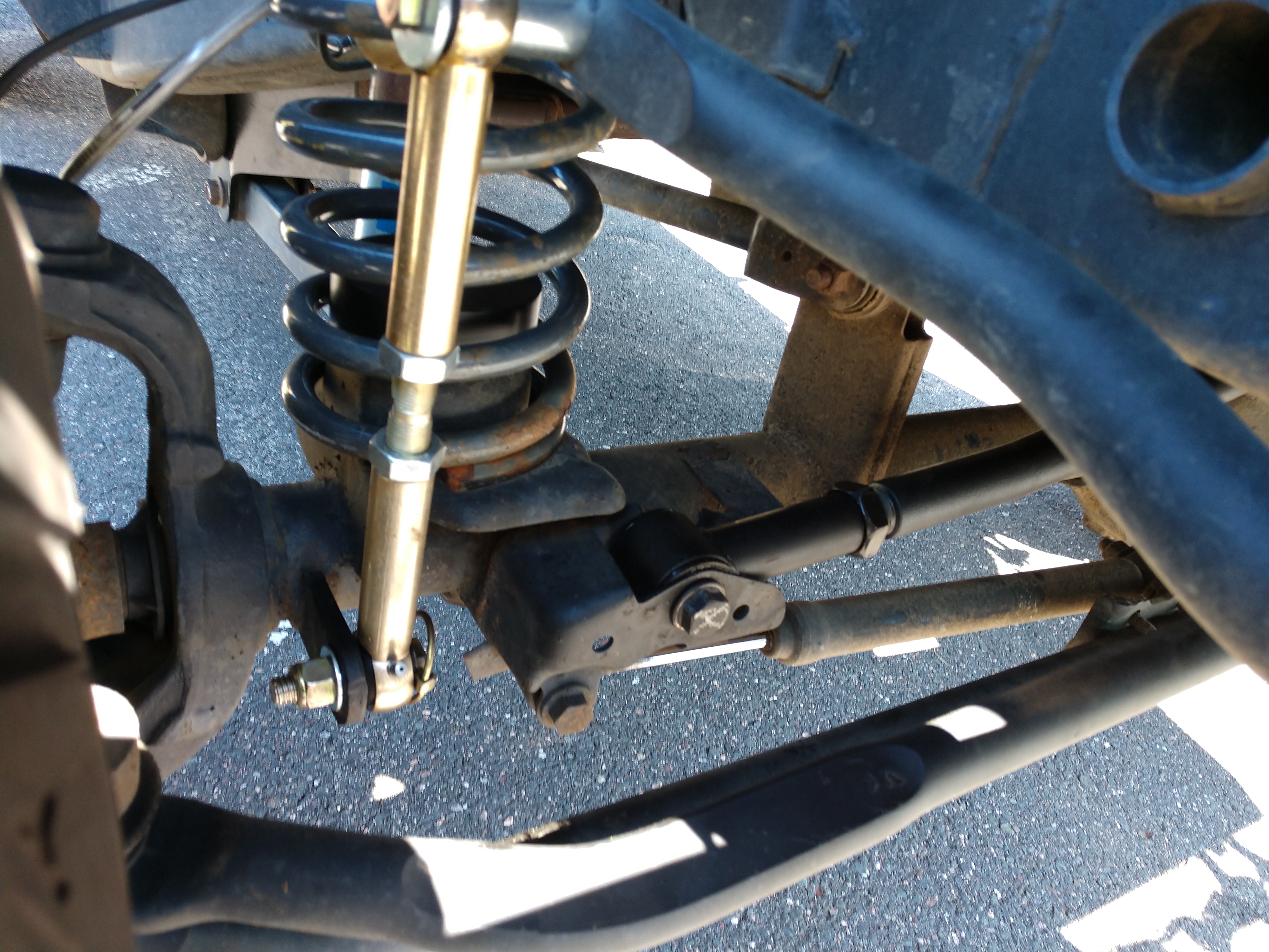 Zone Offroad Jeep Wrangler Front Adjustable Track Bar for 0-4 in