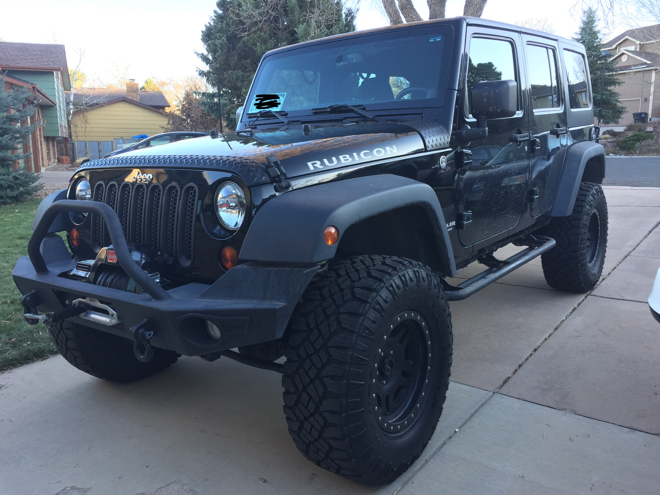 Rugged Ridge Jeep Wrangler Body Armor Hood Stone Guard - Black