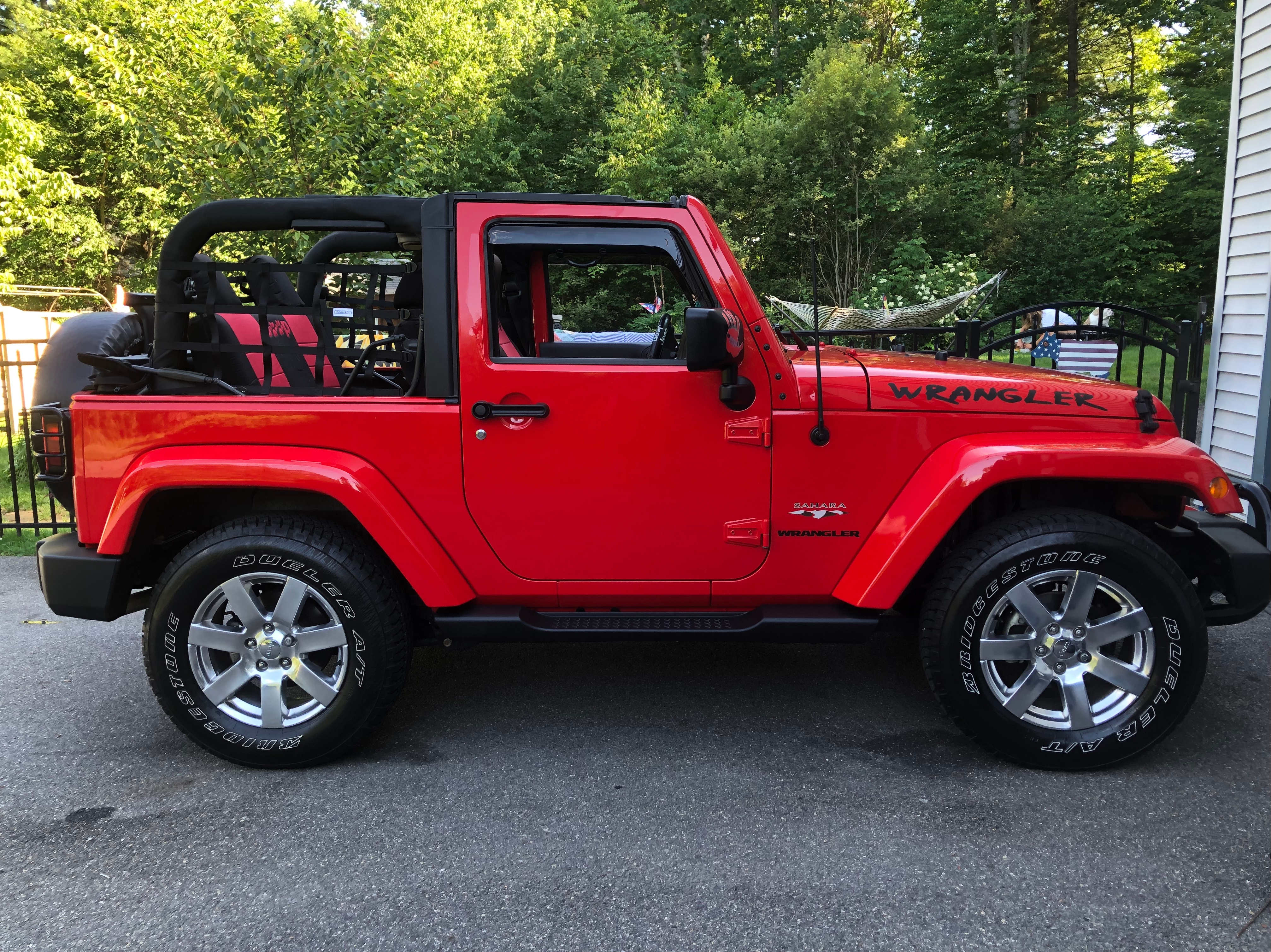 ガーネット RedRock Jeep Wrangler Cargo Wrap Around Net; One Piece J101192 (07
