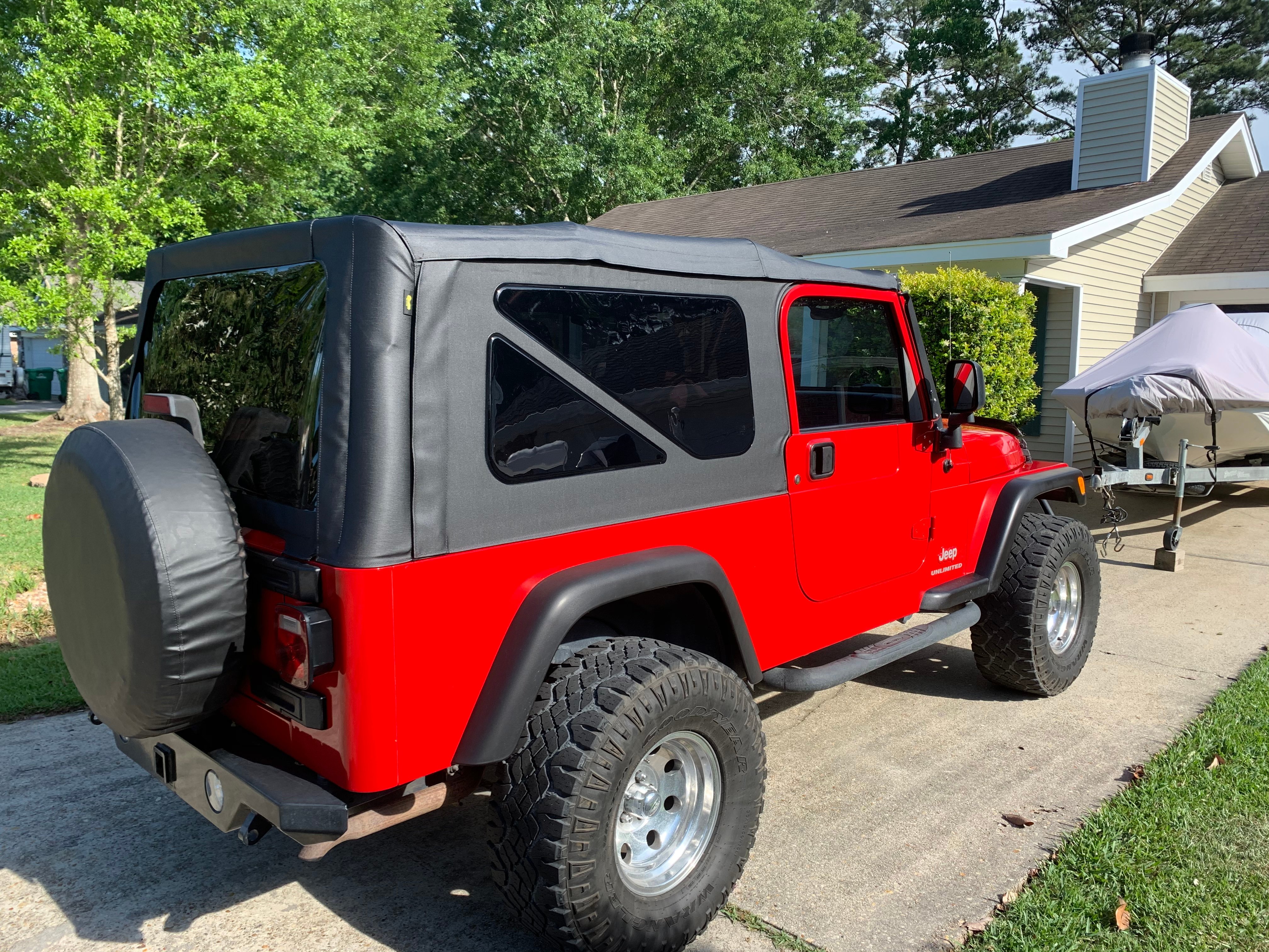 Bestop Jeep Wrangler Sailcloth Replace-A-Top w/ Tinted Windows