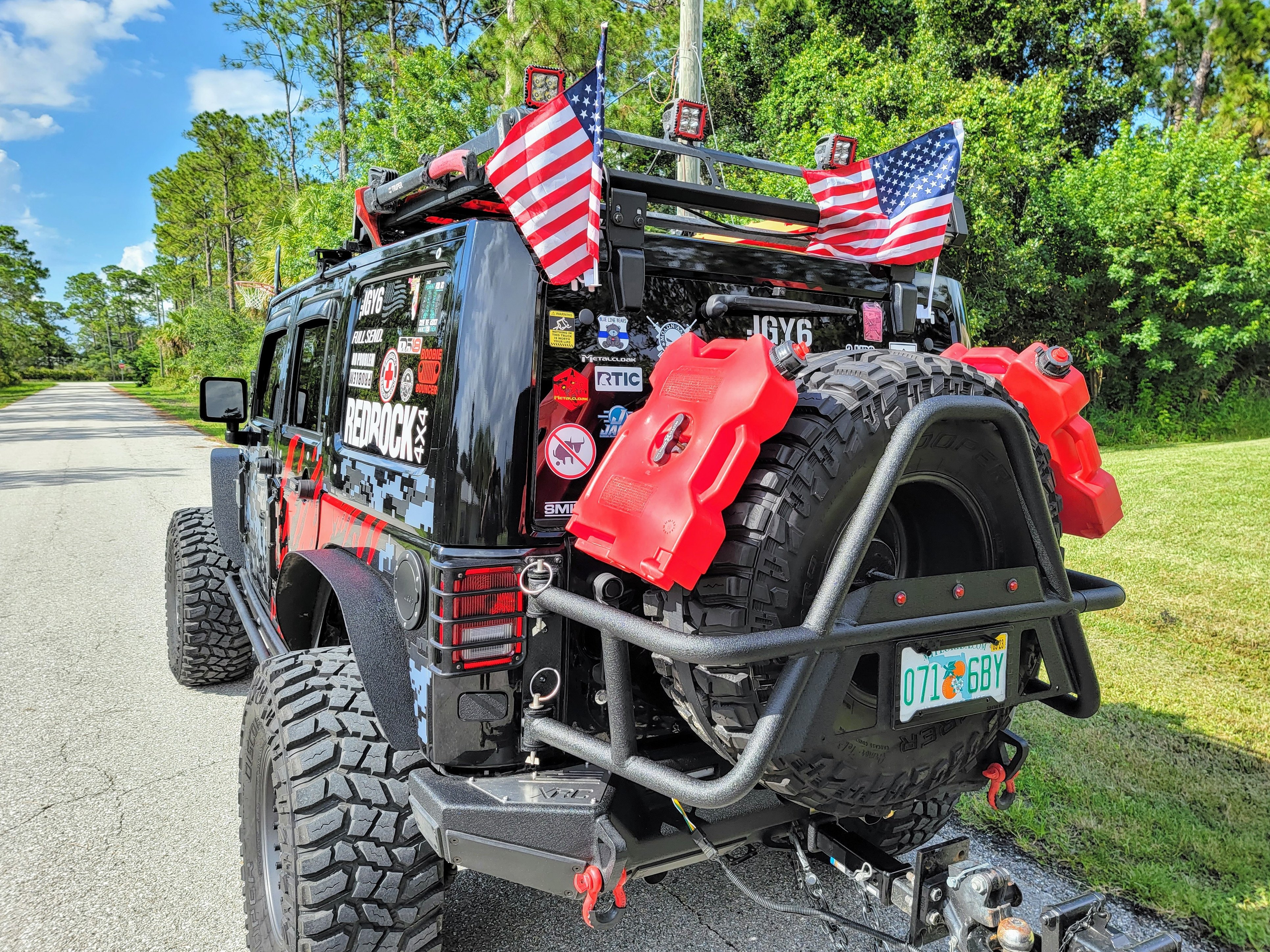 RedRock Jeep Wrangler Overland HD Tire Carrier J133624 (07-18 Jeep