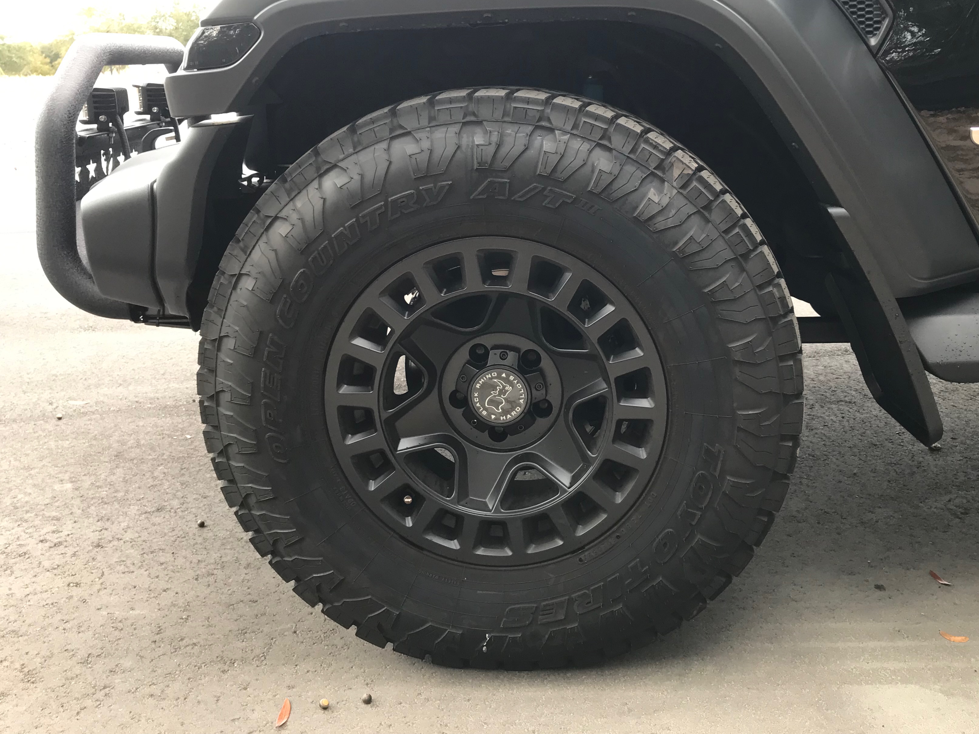Black Rhino Jeep Wrangler York Matte Black Wheel; 17x8; 35mm