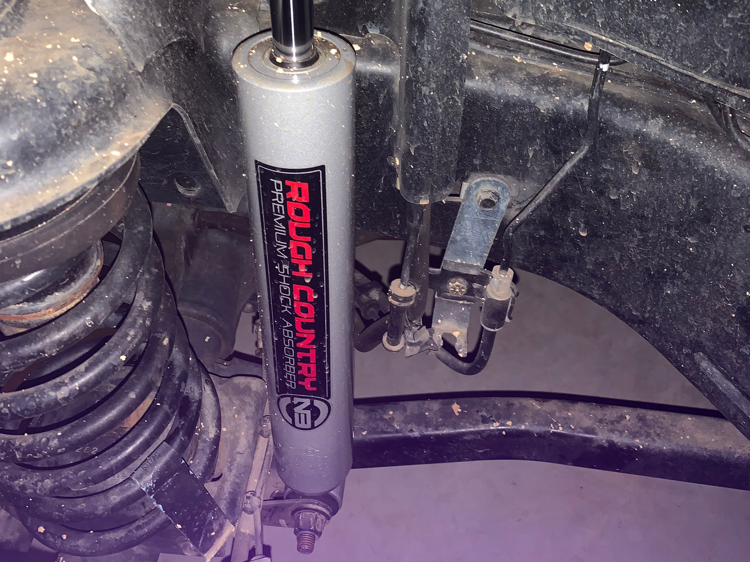 Rough Country Suspension Jeep Wrangler Premium N3 Front Shocks for