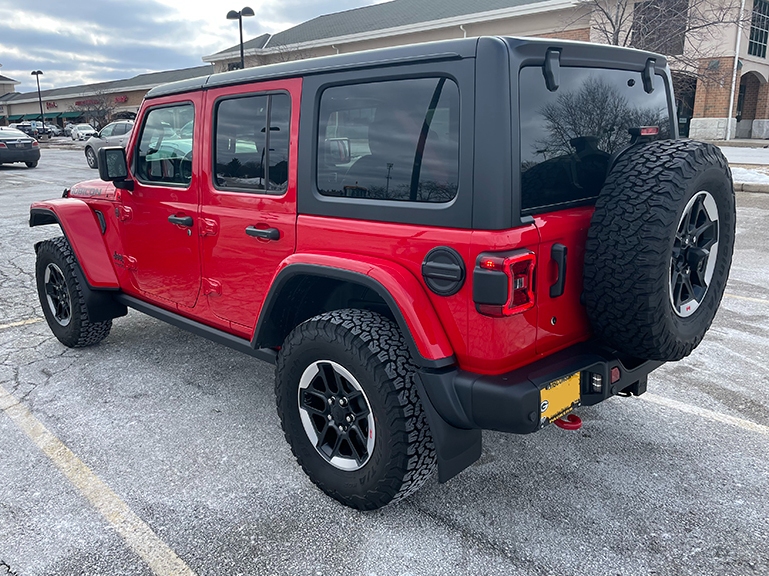 Weathertech Jeep Wrangler No-Drill Mud Flaps; Front and Rear
