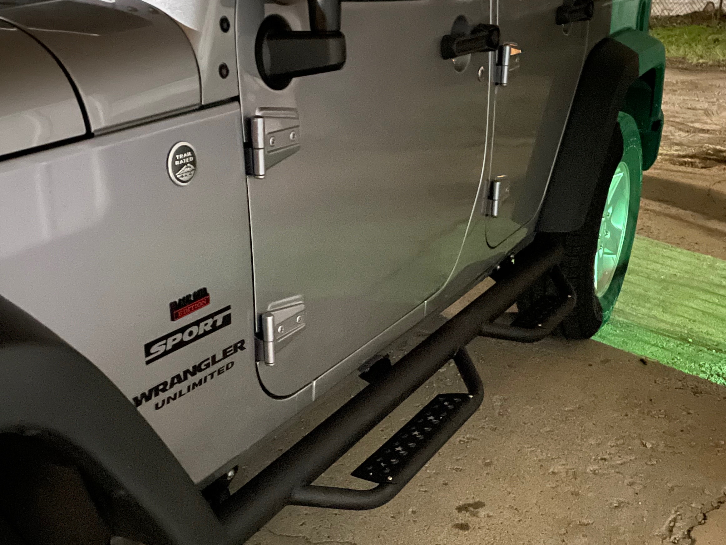 Jeep Wrangler 3-Inch Nerf Drop Side Step Bars; Black (07-18 Jeep