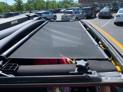 Bestop Jeep Wrangler Retractable Sunshade J126011 (07-18 Jeep