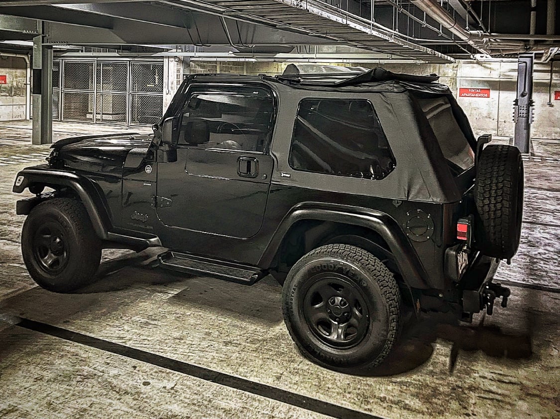 Steinjager Jeep Wrangler Slant Back Soft Top; Black Diamond