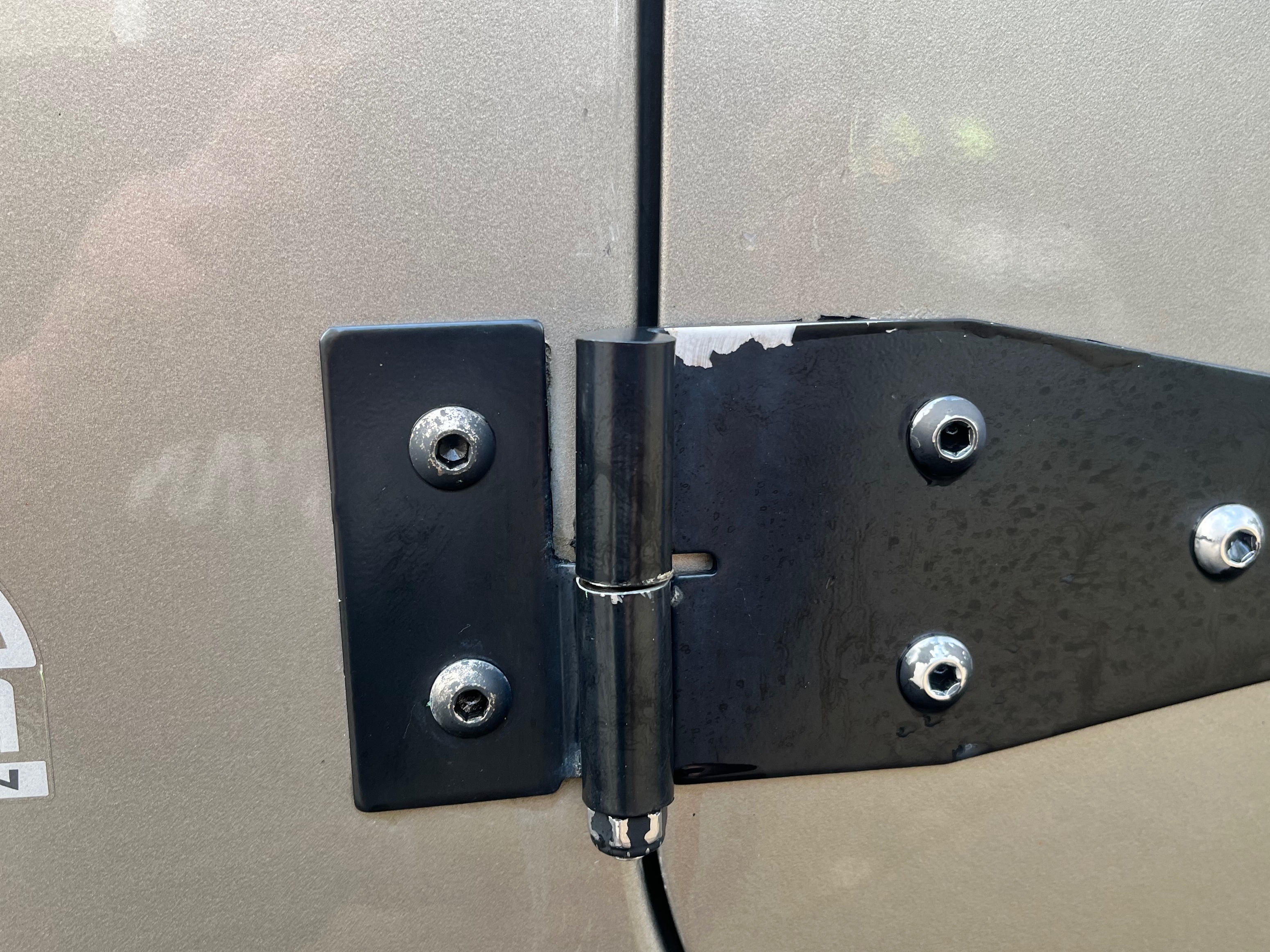 Rugged Ridge Jeep Wrangler Door Hinge Set for Half Doors 11202.01