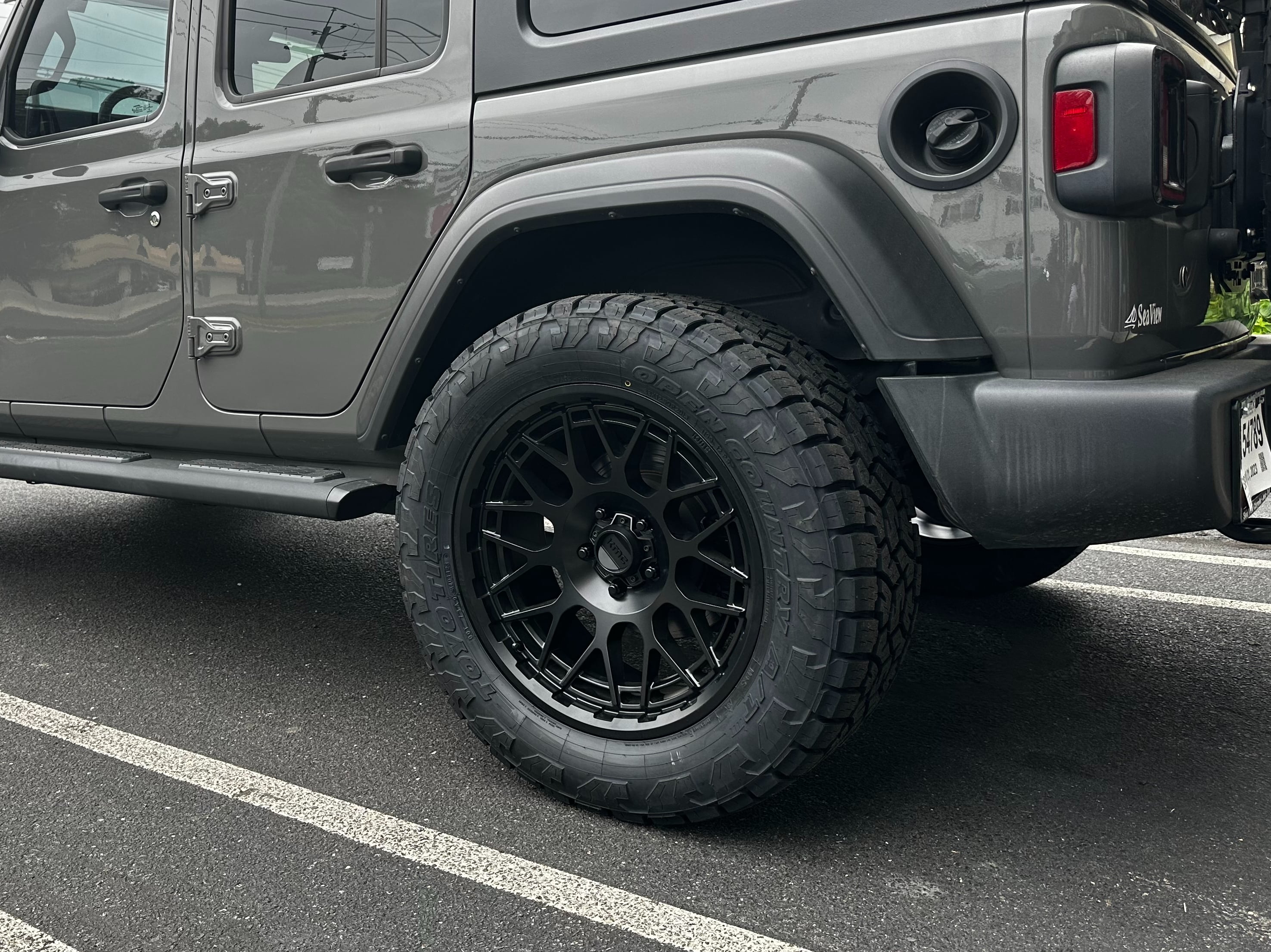 KMC Jeep Wrangler Technic Satin Black Wheel; 20x9; 0mm Offset