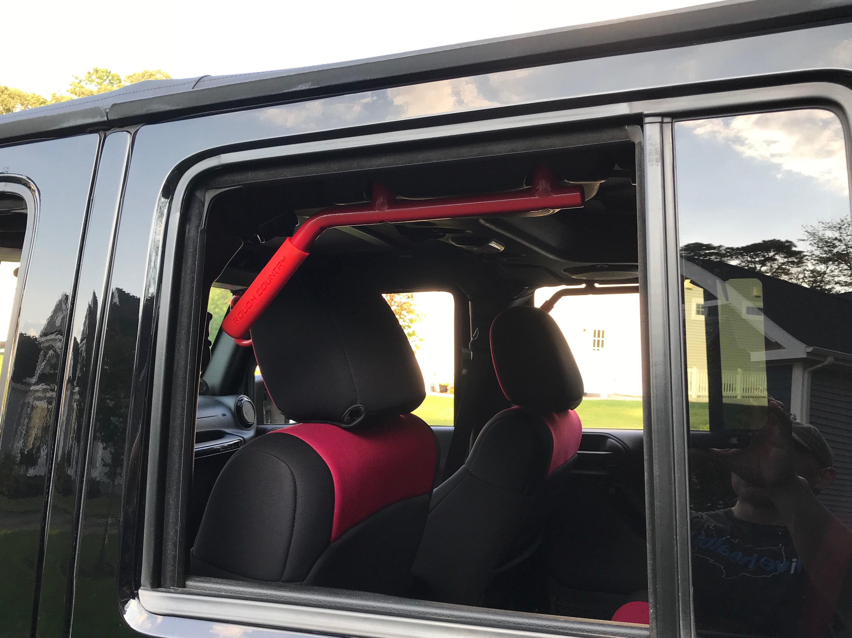 Rough Country Jeep Wrangler Solid Steel Front and Rear Grab