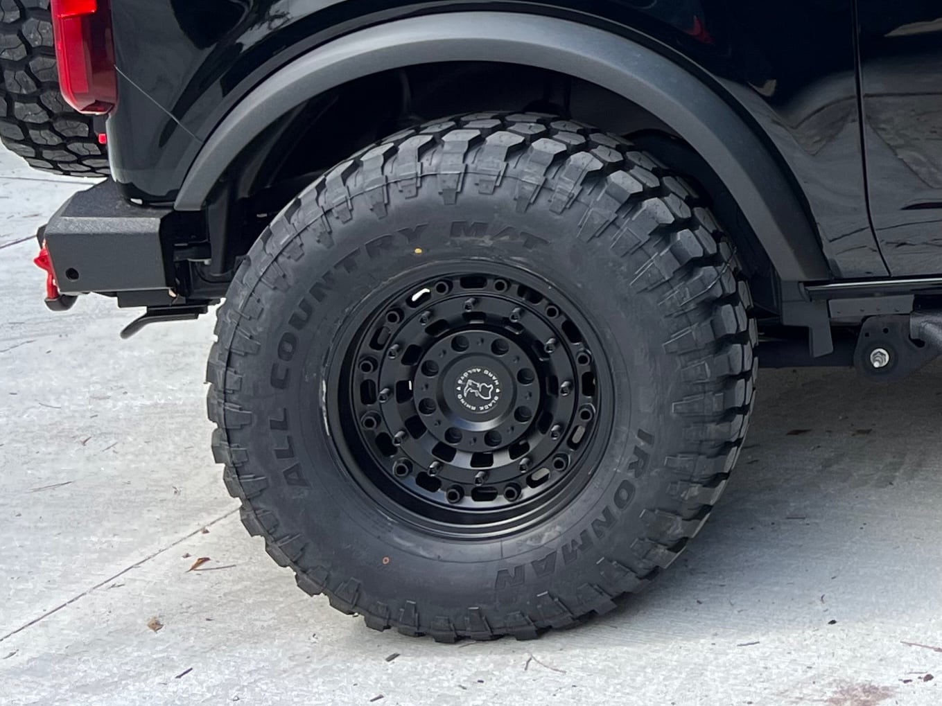 Black Rhino Bronco Arsenal Textured Matte Black 6-Lug Wheel; 20x9