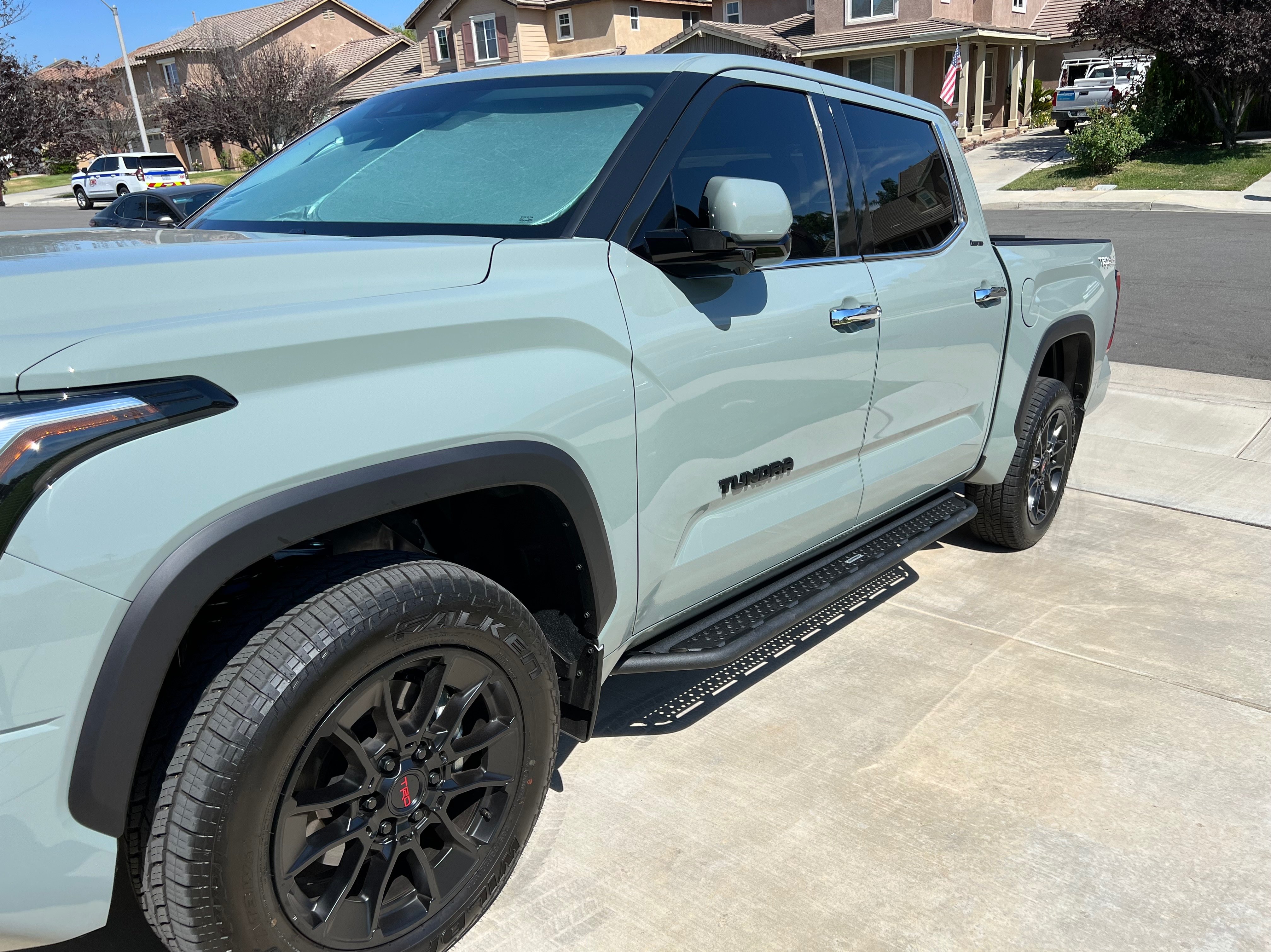 Go Rhino Tundra Dominator Xtreme D6 Side Step Bars; Textured Black
