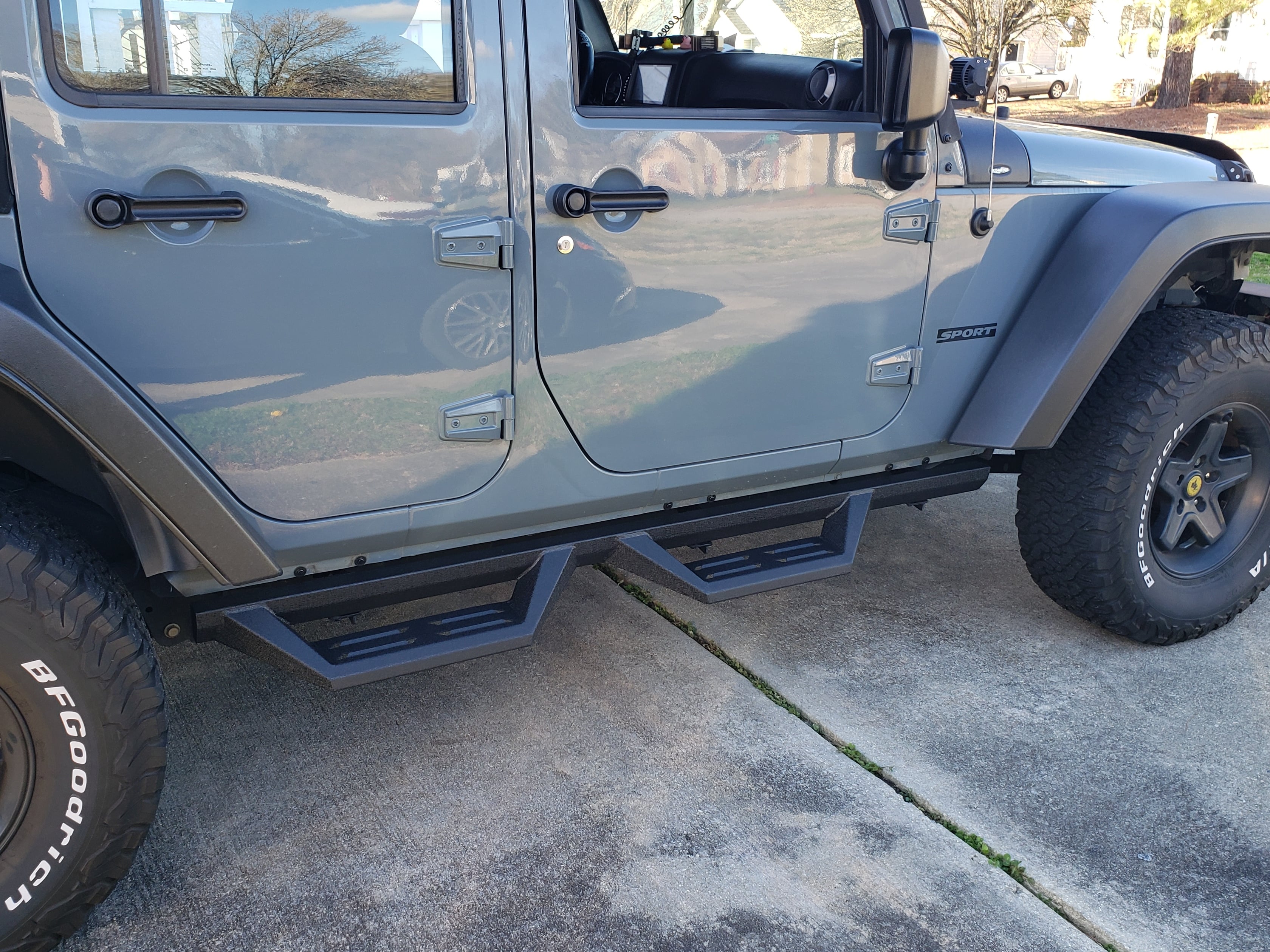 Jeep Wrangler Drop Side Step Bars (07-18 Jeep Wrangler JK 4-Door