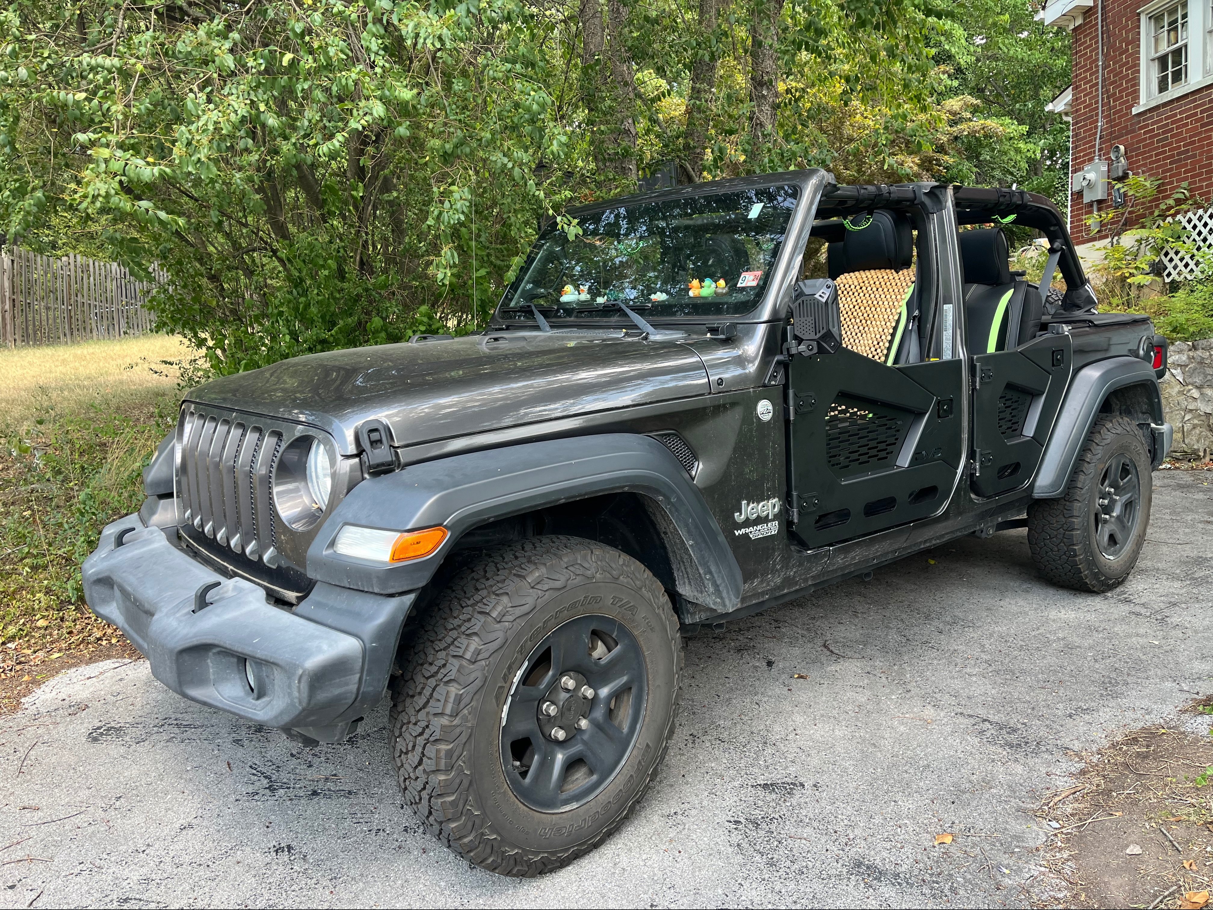 DV8 Offroad Jeep Wrangler Spec Series Half Doors; Front HDJL-02F