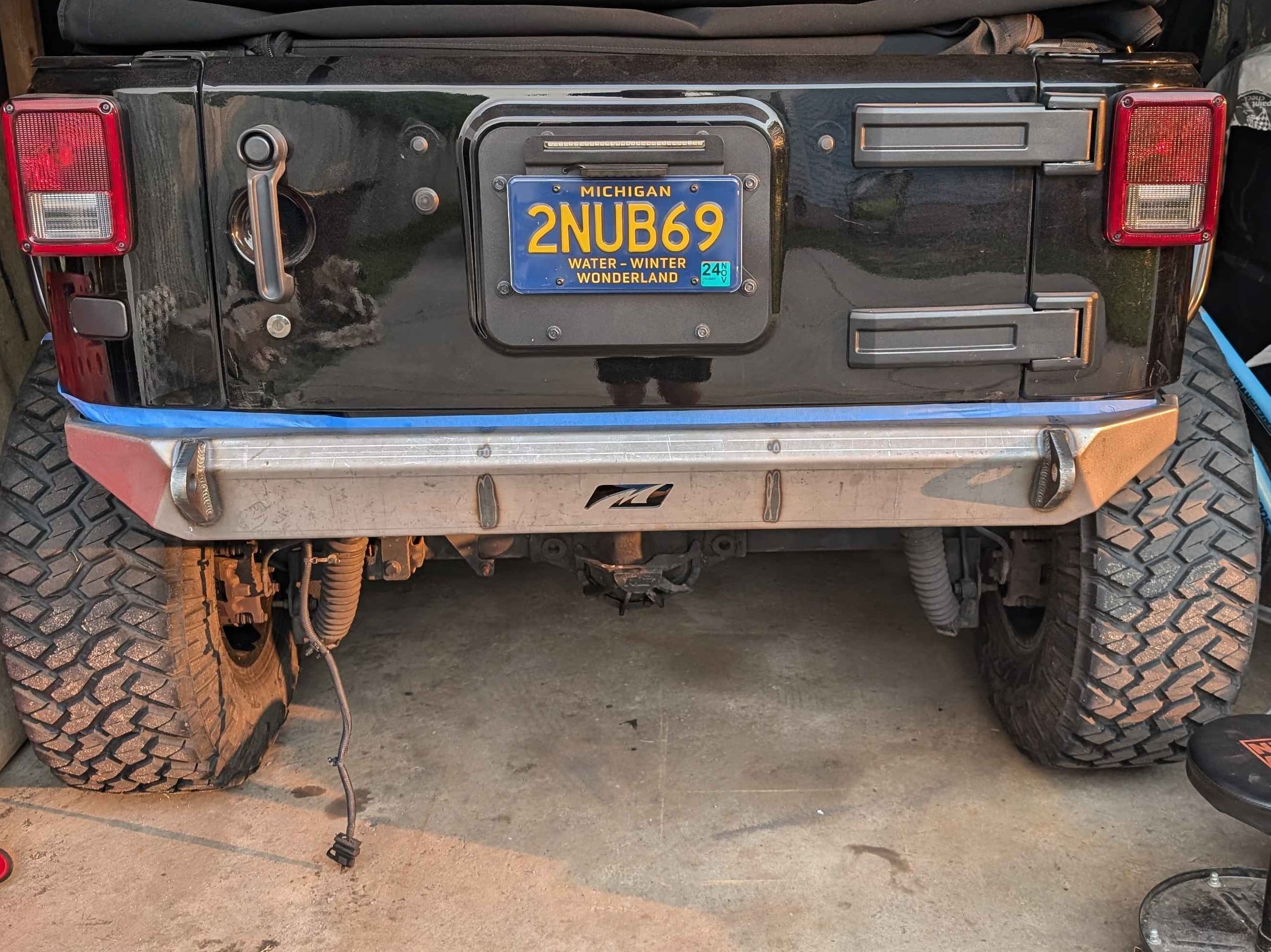 Motobilt Jeep Wrangler Frame Chop Rear Bumper and Crossmember