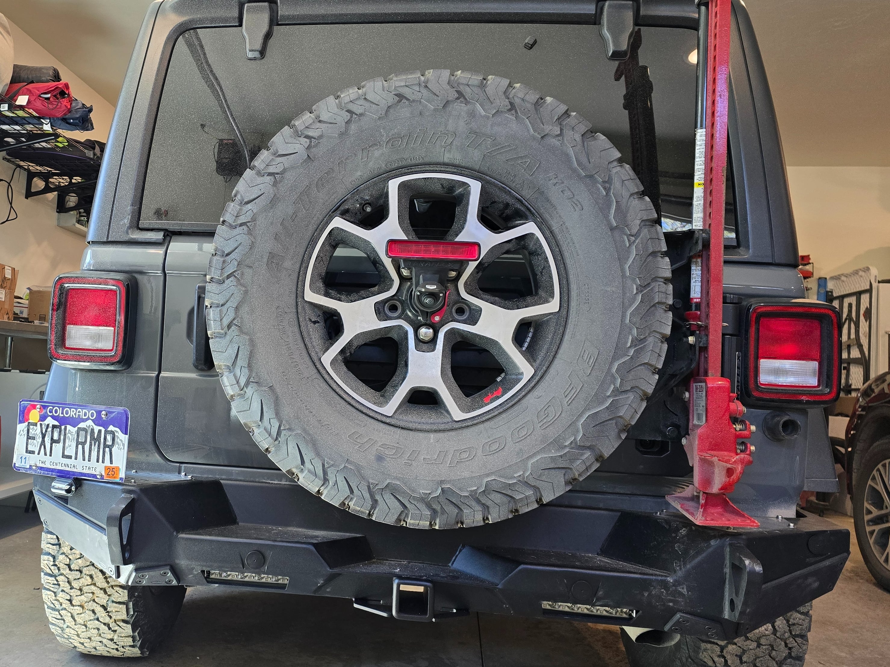 Teraflex Jeep Wrangler Alpha HD Hinged Spare Tire Carrier and