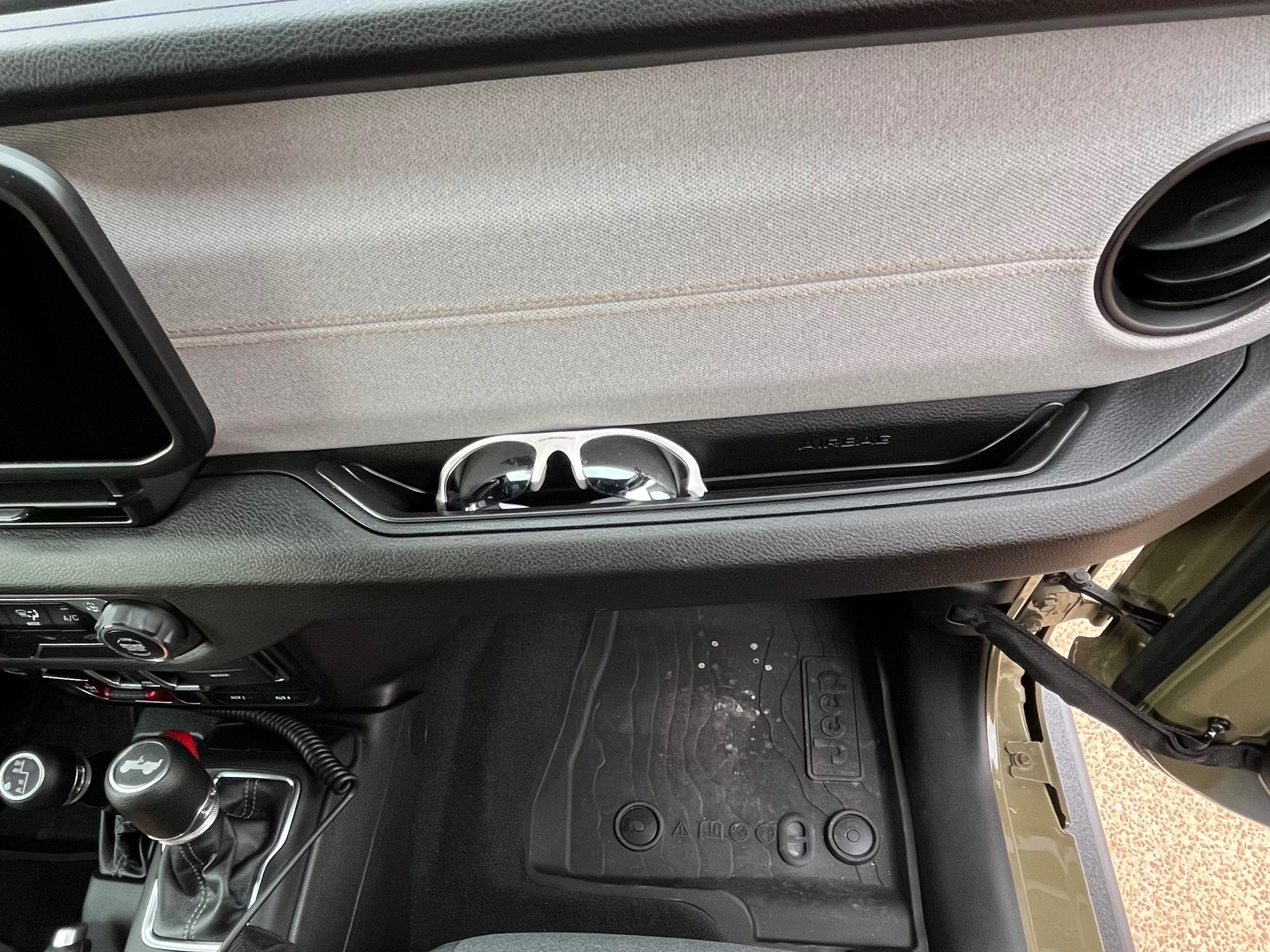 RedRock Jeep Wrangler Grab Handle Storage Tray; Passenger Side