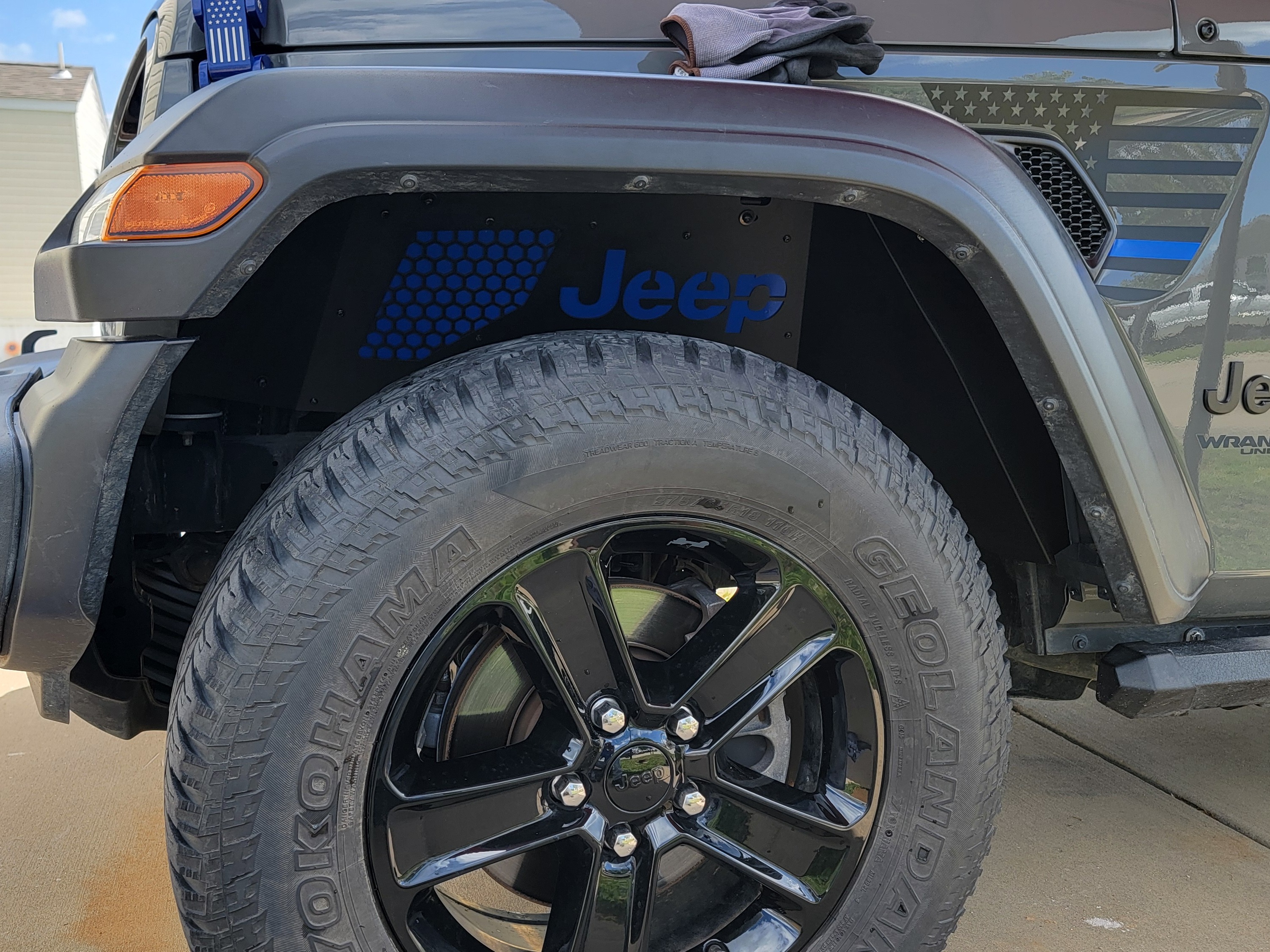 Jeep Licensed by RedRock Jeep Wrangler Aluminum Inner Fender