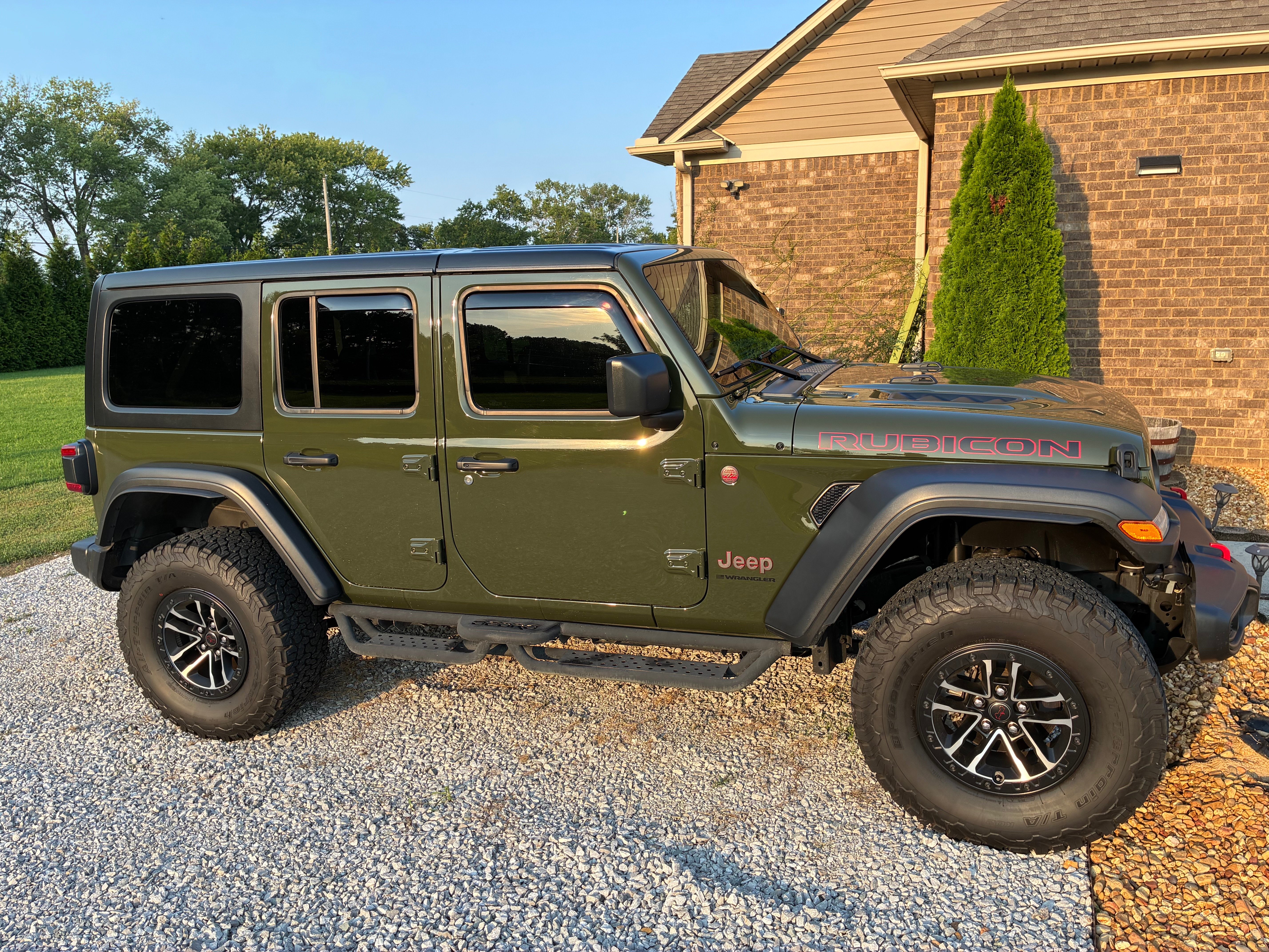 Weathertech Jeep Wrangler Side Window Deflectors; Front and Rear