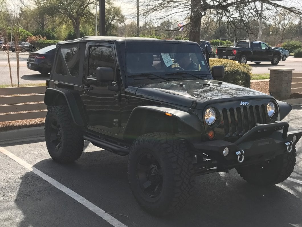 RedRock Side Armor; Textured Black (07-18 Jeep Wrangler JK 2