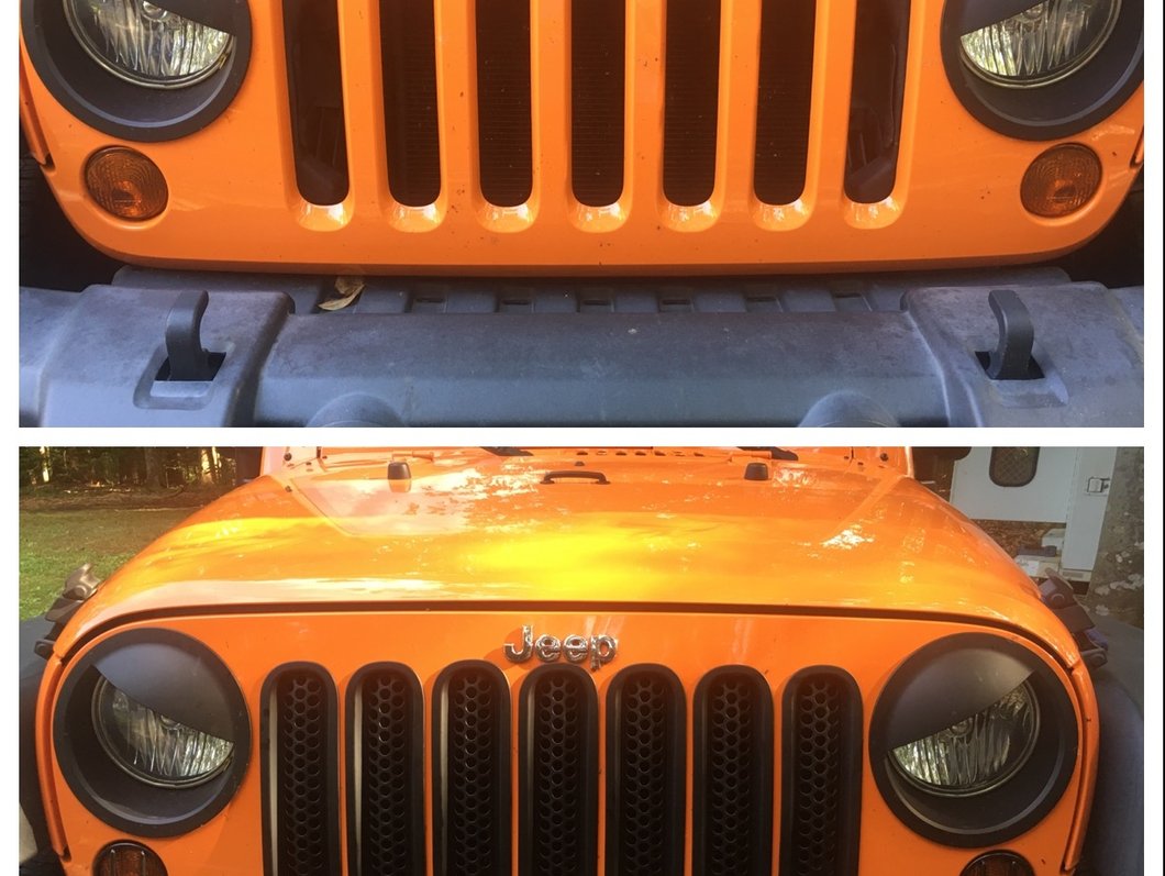 RedRock Honeycomb Grille Inserts; Matte Black (07-18 Jeep