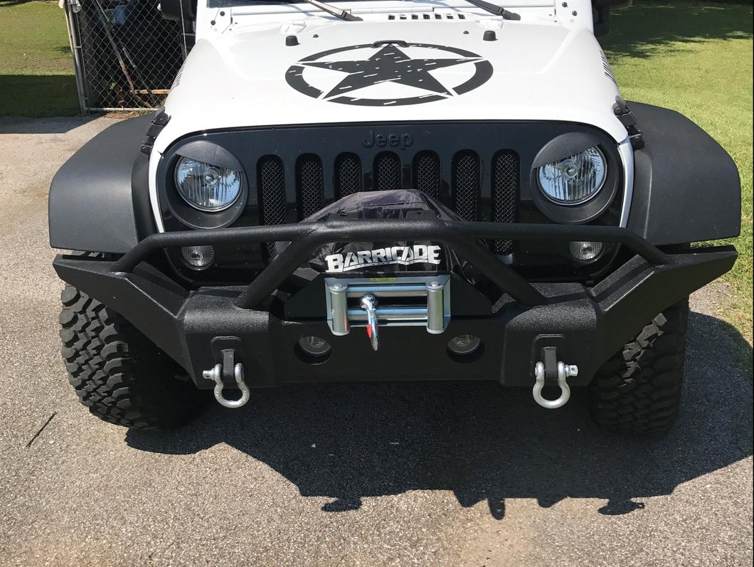 Calandre Angry Style Noir Mat Pour Jeep Wrangler JK 2007‑2018 – Look Agressif, Installation Facile Sans Perçage