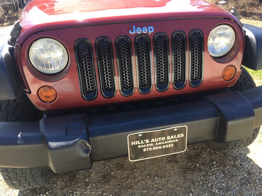 RedRock Honeycomb Grille Inserts; Black (07-18 Jeep Wrangler