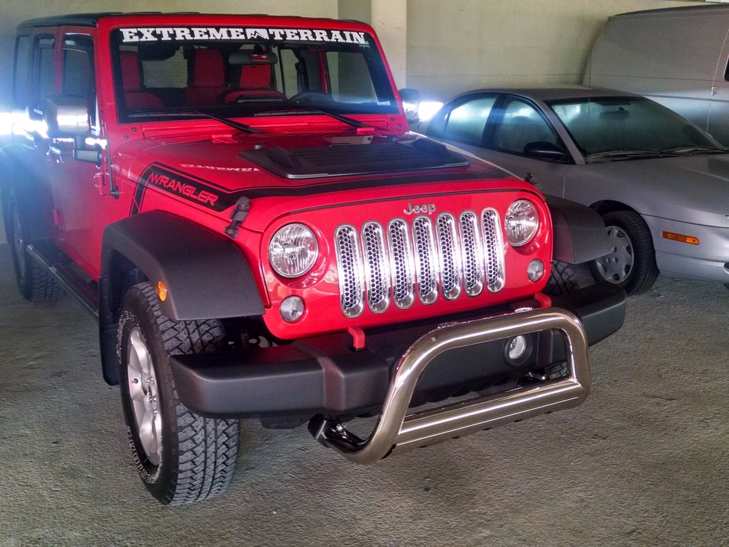 Barricade 3Inch Bull Bar with Skid Plate; Stainless Steel (1018 Jeep