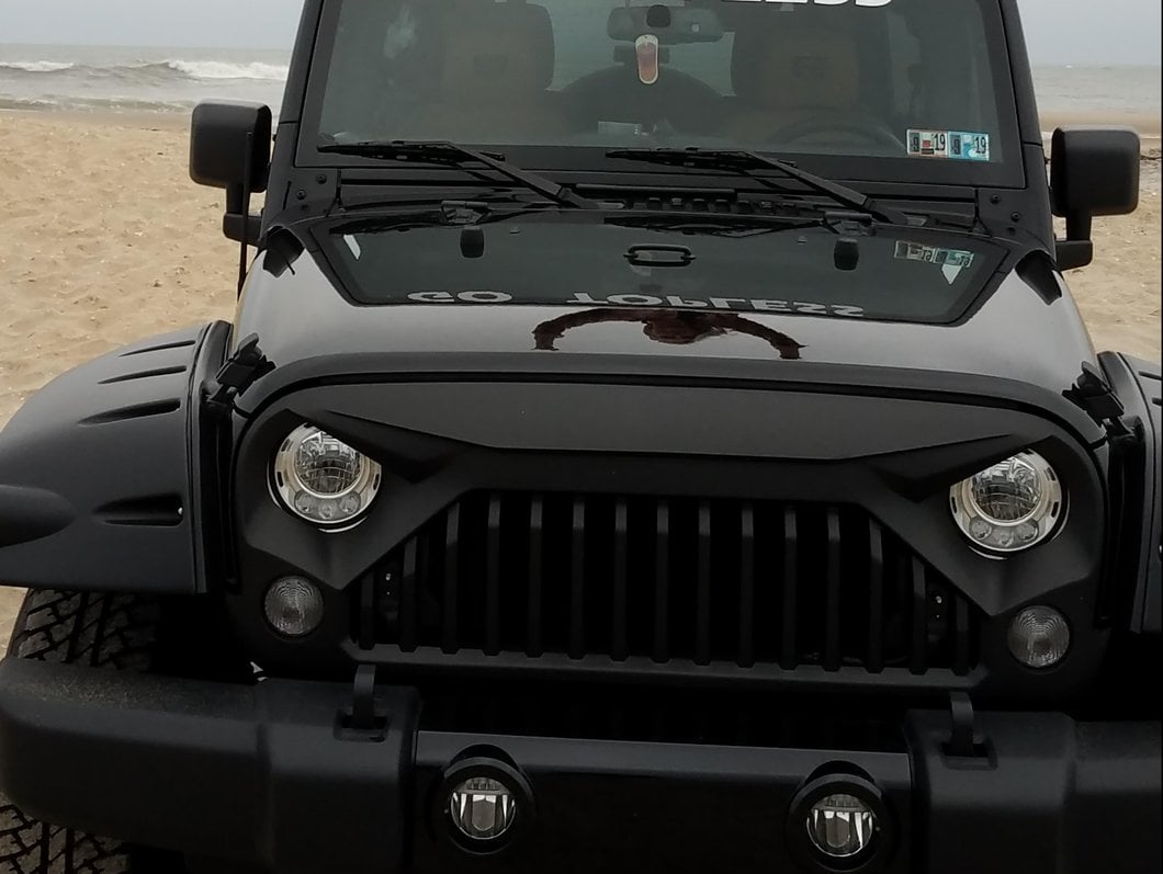 RedRock Gladiator Grille; Matte Black (07-18 Jeep Wrangler