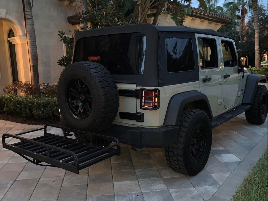 RedRock Hitch Mounted Cargo Rack; 7Inch XL (Universal; Some Adaptation