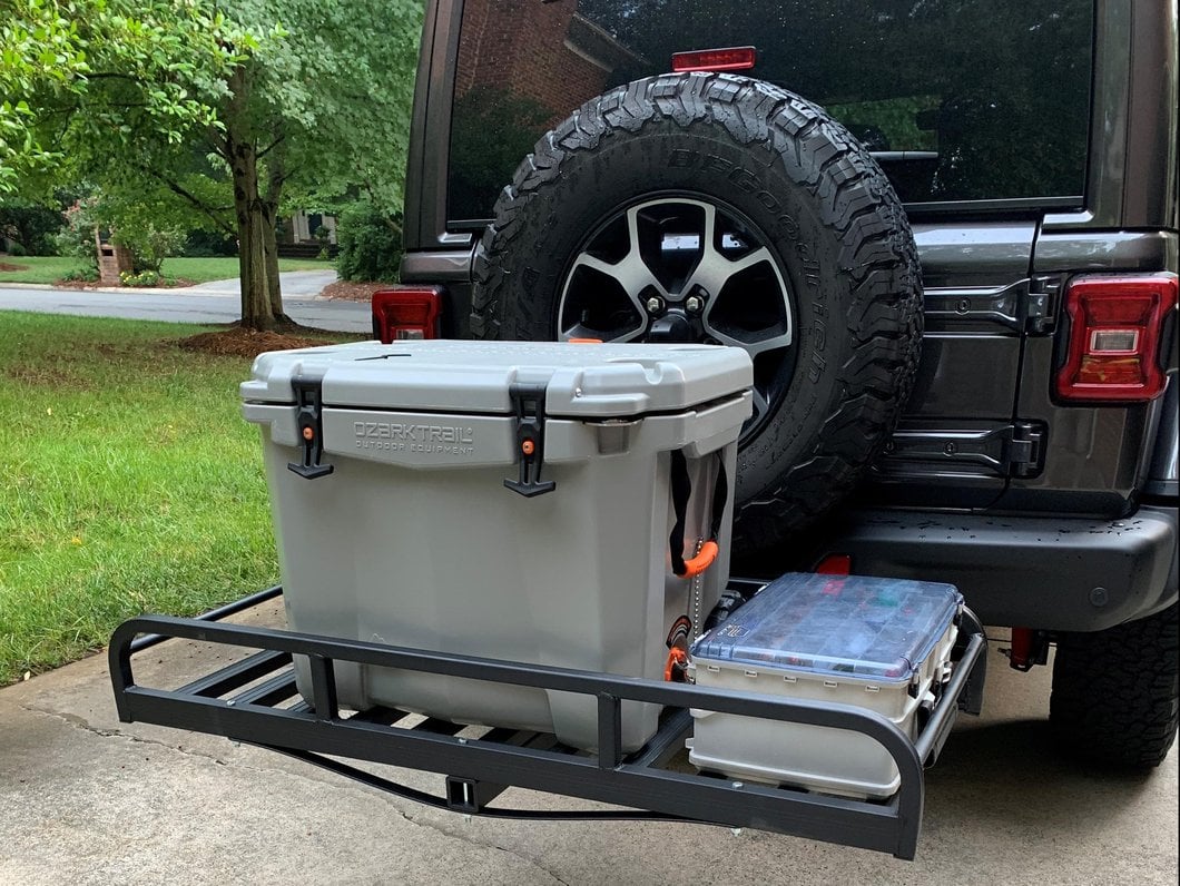 RedRock Hitch Mounted Cargo Rack; 7Inch XL (Universal; Some Adaptation