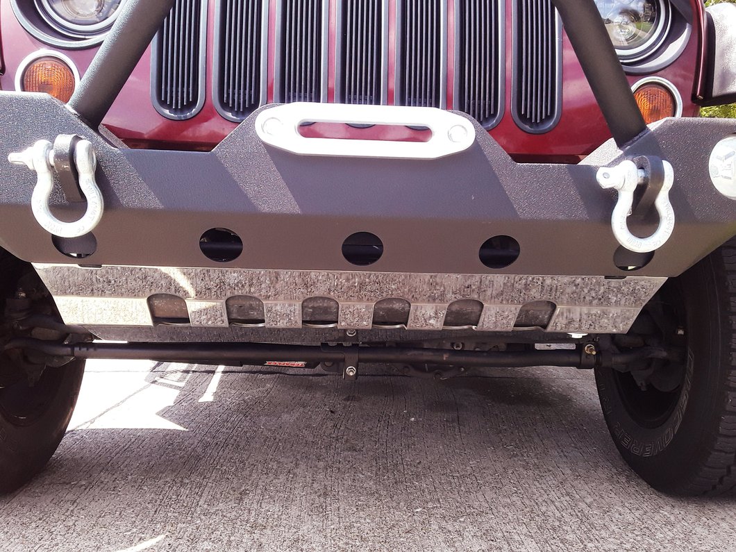 Barricade Front Skid Plate; Stainless Steel (1018 Jeep Wrangler JK
