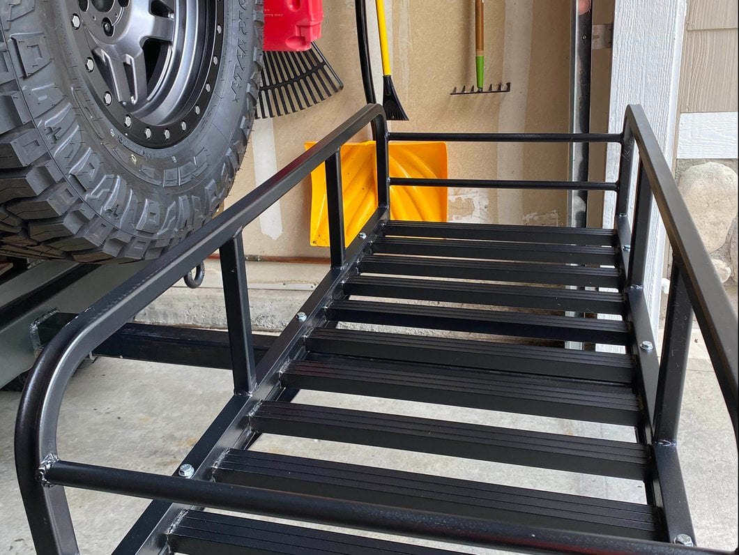 RedRock Hitch Mounted Cargo Rack; 12Inch XL (8706 Jeep Wrangler YJ