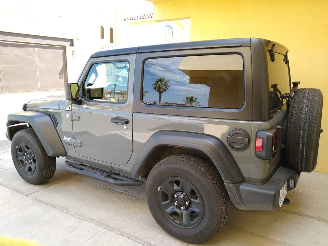 RedRock Fuel Filler Door Cover; Matte Black (1824 Jeep Wrangler JL