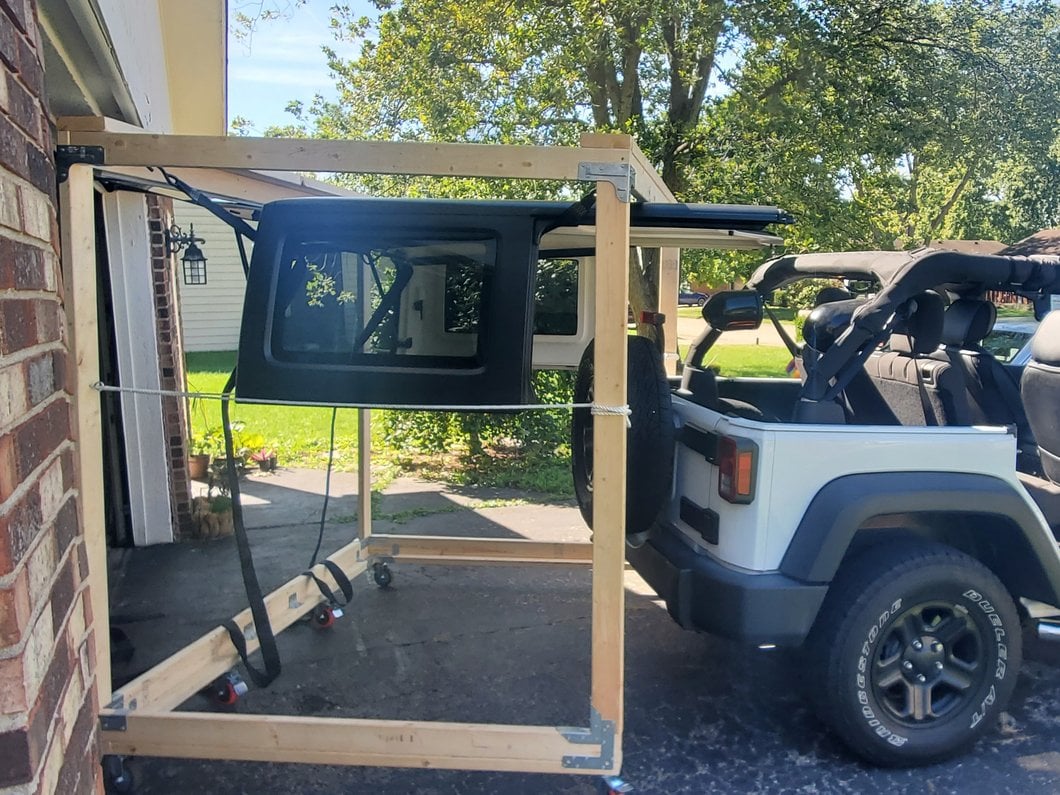 RedRock Manual Hard Top Hoist (0718 Jeep Wrangler JK 4Door) RedRock