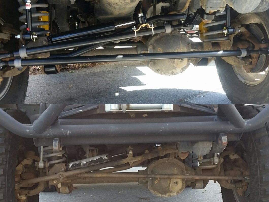 Mammoth Monotube Trail Series Steering Stabilizer (9718 Jeep Wrangler