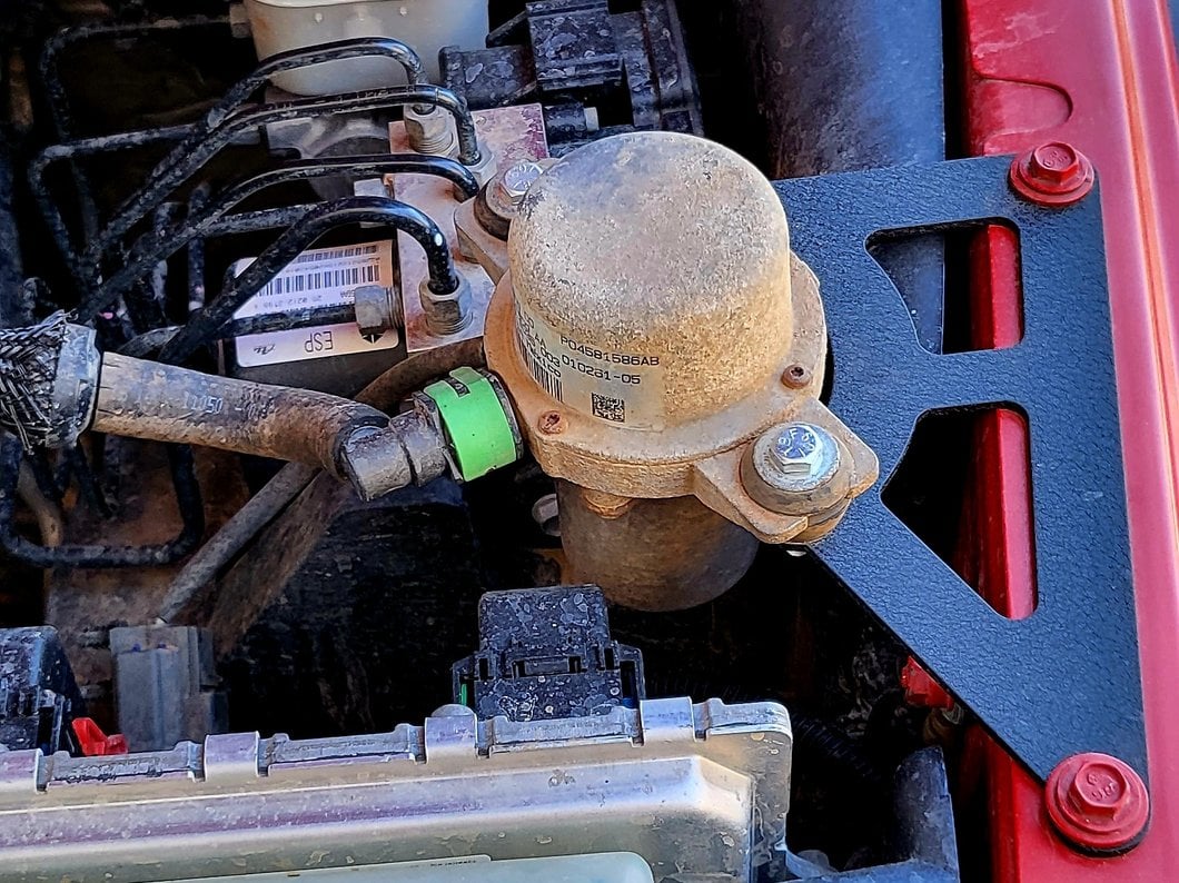 Barricade Vacuum Canister Relocation Bracket (0718 Jeep Wrangler JK