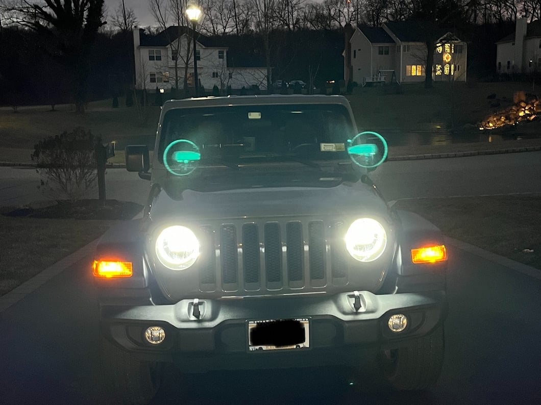 Raxiom Axial Series 9-Inch LED Headlights; Black Housing