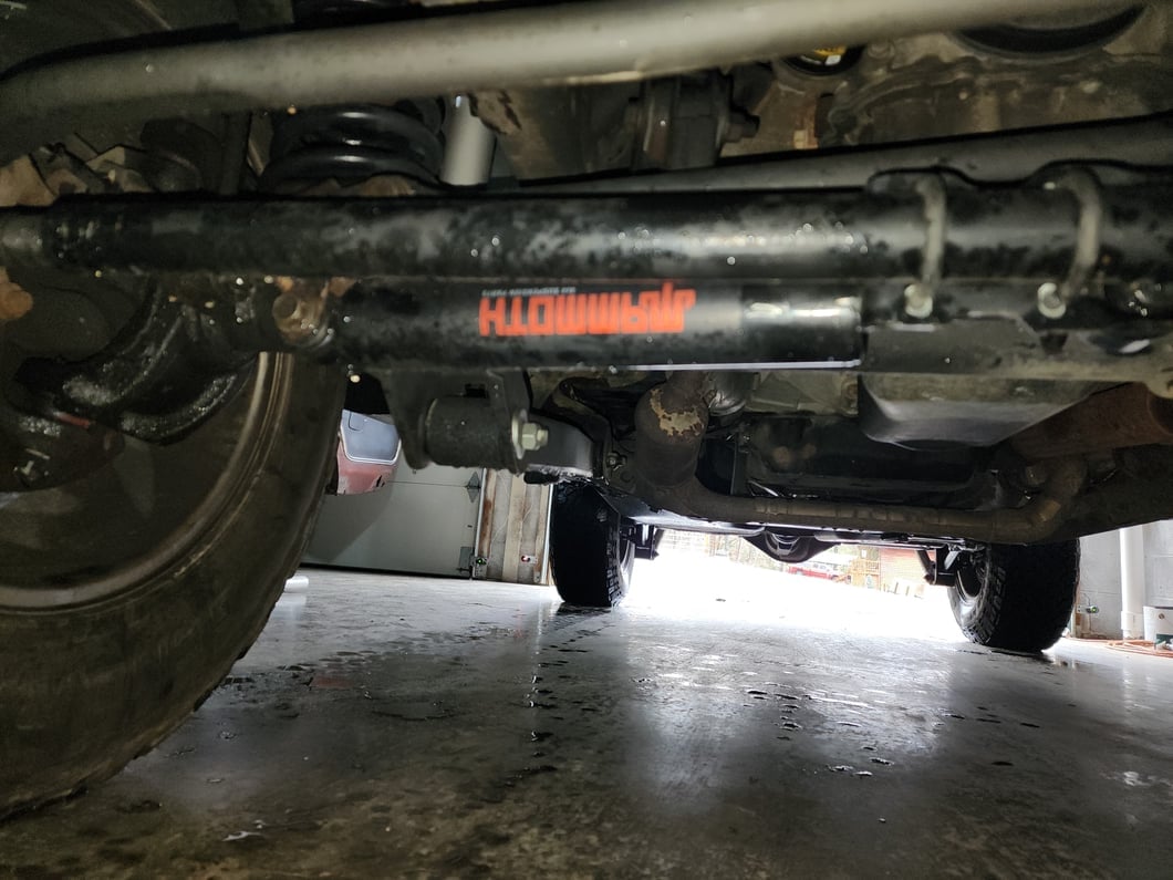 Mammoth Monotube Trail Series Steering Stabilizer (9718 Jeep Wrangler