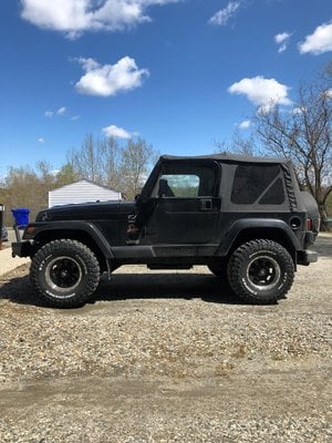 Mammoth Jeep Wrangler 8 Simulated Beadlock Style Black Wheel