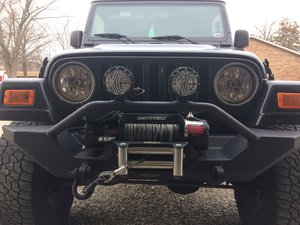 KC HiLiTES Jeep Wrangler 5-Inch Apollo Pro Halogen Light; Fog Beam