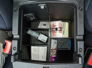 Jeep Wrangler & Gladiator Glove Box Organizer - ABS Divider For Center Console, Easy Snap-In Fit (2018-2020 Models)
