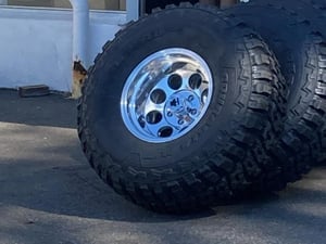 マーシー8 アウターリム Mammoth Jeep Wrangler 8 Black Steel Wheel; 15x10; -45mm