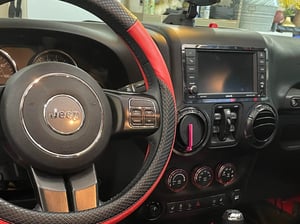 Fit For 11-14 Jeep Wrangler Dash Instrumen Cluster Radio Bezel Trim Fit For 11-14 Jeep Wrangler Dash Instrumen Cluster Radio Bezel Trim