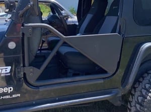 tjtatt Smittybilt Jeep Wrangler SRC Tubular Doors - Front - Black