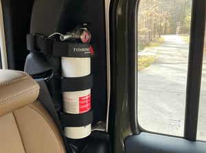KOOLYNHO Fire Extinguisher Straps Holder Mount Roll Bar